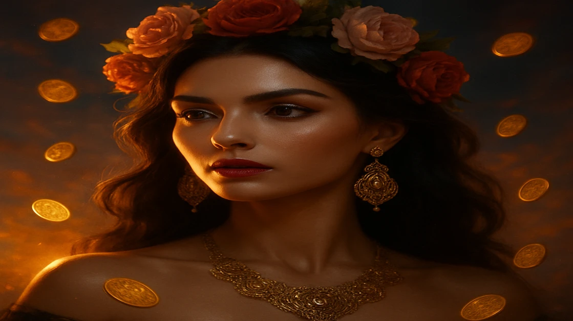 একজন চমৎকার নারী, জ্বলন্ত গোলাপী টপ এবং সুন্দর অলংকারে সজ্জিত, সবুজ-ঘন ট্রপিক্যাল থিমা গেমিং প্ল্যাটফর্মে হাসছেন; BK222-এ আর্কেড গেমের উত্তেজনাপূর্ণ দৃশ্য ও সুর তাকে ঘিরে রয়েছে।